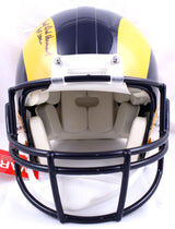 M. Faulk K. Warner D. Vermeil Signed F/S Rams Authentic Helmet w/HOF- BA W Holo