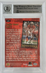 1995 Collector's Choice Joe Montana #JM4 Auto San Francisco 49ers BGS Auto 10