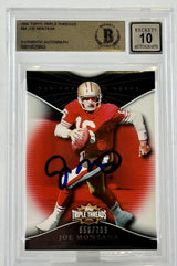 2009 Topps Triple Threads #94 Joe Montana Auto SF 49ers BGS Autograph 10