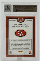 2015 Donruss Classics #241 Joe Montana Auto SF 49ers BGS Autograph 10