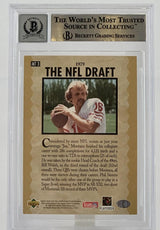 1995 Upper Deck Joe Montana Trilogy #MT3 Auto SF 49ers BGS Autograph 10