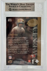 2008 Upper Deck 20th Anniversary #UD16 Joe Montana Auto SF 49ers BGS Auto