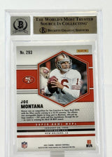 2021 Panini Mosaic #293 Super Bowl MVPs Joe Montana Auto SF 49ers BGS Auto 10