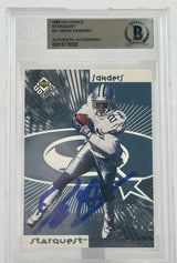 1998 Upper Deck Choice Starquest #21 Deion Sanders Autograph Beckett Authentic