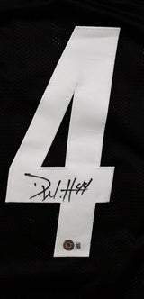 Derek Watt Autographed Black Pro Style Jersey- Beckett W Hologram *Black
