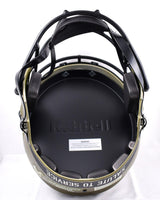 JJ Watt Autographed Texans F/S Salute to Service Speed Helmet-Beckett W Hologram