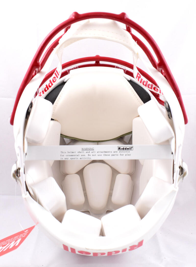 JJ Watt Autographed Wisconsin F/S Speed Authentic Helmet-Beckett W Hologram