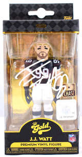 JJ Watt Autographed Arizona Cardinals Funko 5" Vinyl Gold - Beckett W Hologram