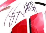Derek TJ JJ Watt Signed Wisconsin F/S Speed Authentic Helmet-Beckett W Hologram