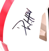 Derek TJ JJ Watt Signed Wisconsin F/S Speed Authentic Helmet-Beckett W Hologram