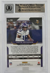 2020 Panini Prizm #398A Justin Jefferson Auto Minnesota Vikings BGS Autograph 10