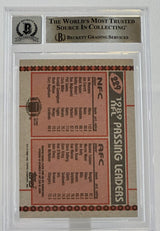 1990 Topps Disclaimer Back #229A Joe Montana Boomer Esiason Dual Auto BGS Auto10