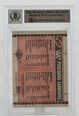 1990 Topps #229A Joe Montana Boomer Esiason Dual Signed BGS Autograph 10