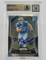 2019 Panini Prizm #364 T.J. Hockenson Auto Detroit Lions BGS Autograph 10