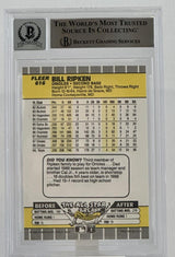 1989 Fleer #616E Billy Ripken Auto Baltimore Orioles BGS Autograph 10