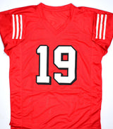 Deebo Samuel Autographed Red Shadow Pro Style Jersey- JSA *Black