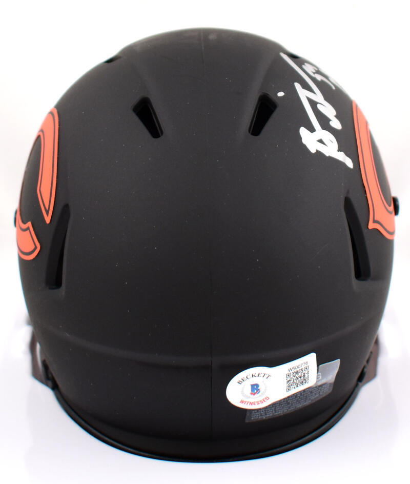 Brian Urlacher Signed Bears Eclipse Speed Mini Helmet w/HOF - Beckett W Hologram