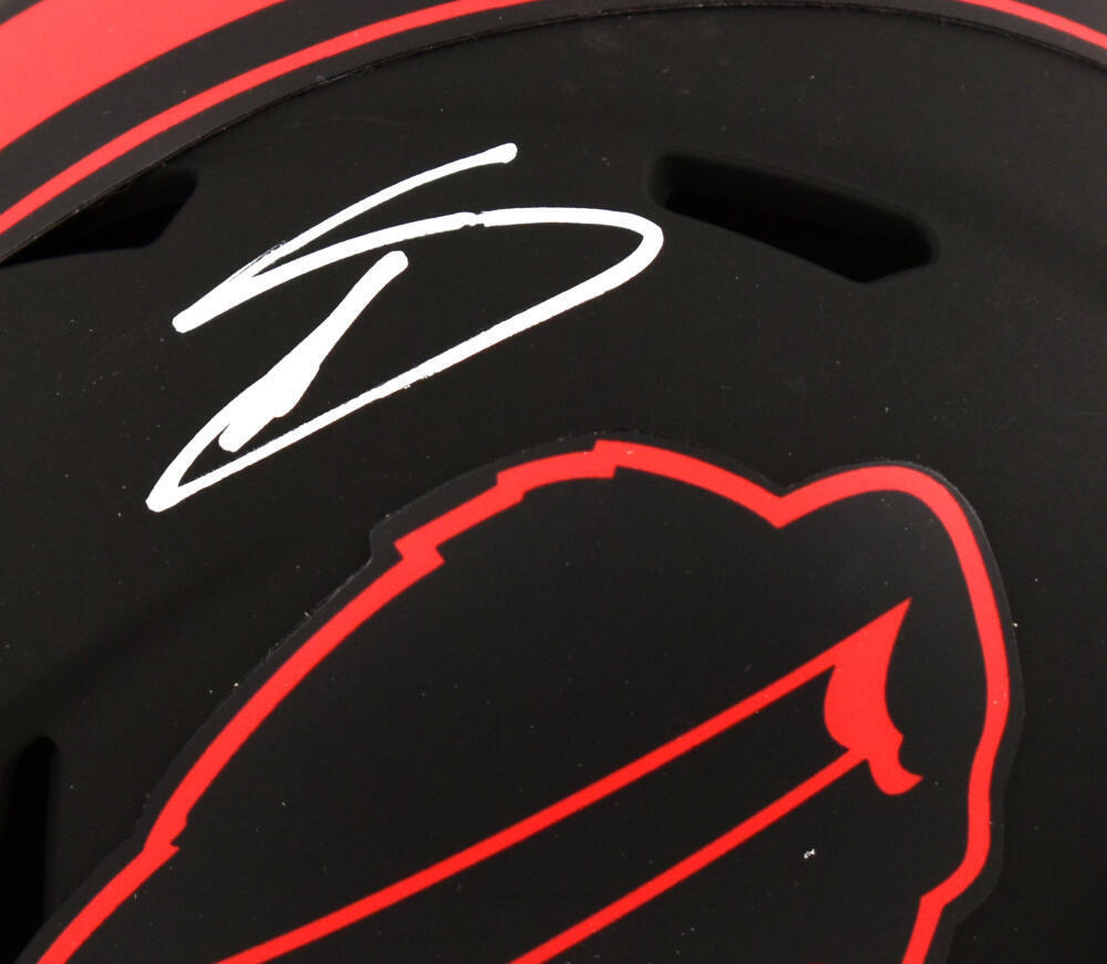 Stefon Diggs Autographed Buffalo Bills Eclipse Speed Mini Helmet-Beckett W Holo