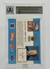 1990 Action Packed All-Madden #1 Joe Montana Auto SF 49ers BGS Autograph 10