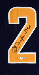 Eric Dickerson Autographed Blue Gold Pro Style Jersey w/HOF-Beckett W Hologram