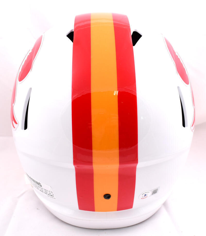Warren Sapp Signed Buccaneers F/S 76-96 Speed Helmet w/2 insc.-Beckett W Holo