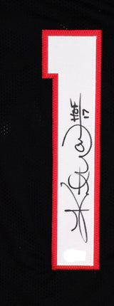 Kurt Warner Autographed Black Pro Style Jersey w/HOF - Beckett W Hologram *Black