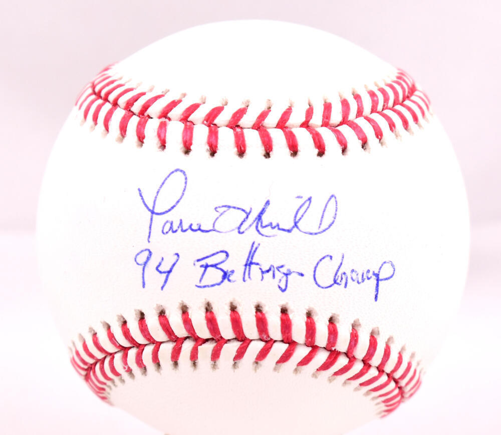 Paul O'Neill Autographed Rawlings OML Baseball w/94 Batting Champ-Beckett W Holo