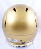 Rudy Ruettiger Sean Astin Signed Notre Dame F/S Speed Helmet w/2 Insc.-BA W Holo