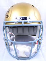 Rudy Ruettiger Sean Astin Signed Notre Dame F/S Speed Helmet w/2 Insc.-BA W Holo