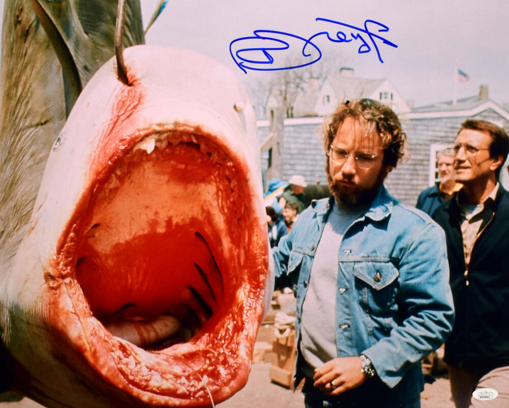 Richard Dreyfuss Autographed Jaws 16x20 Shark Photo - JSA *Blue