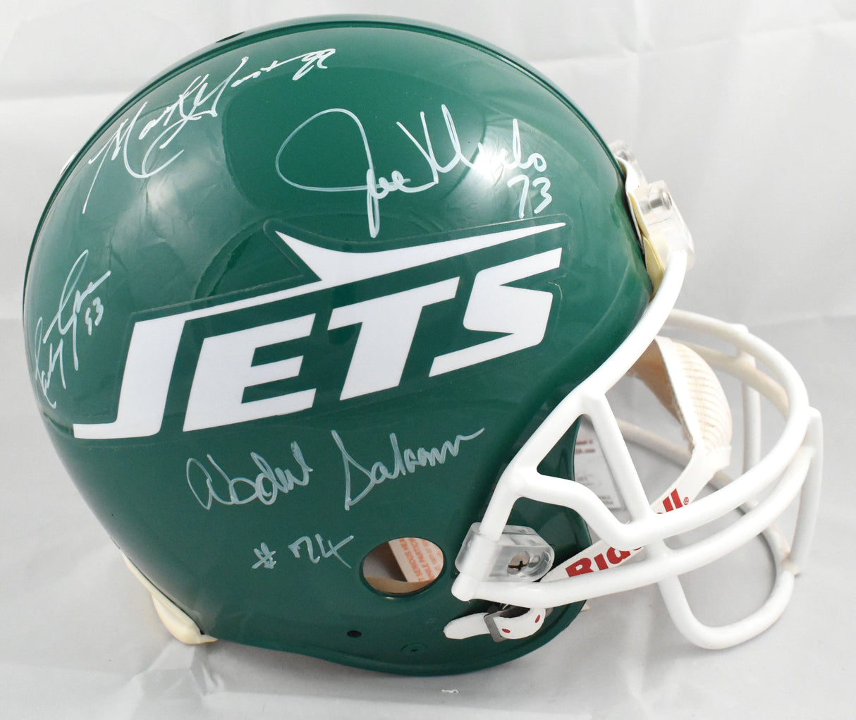 Sack Exchange Autographed New York Jets F/S Authentic Helmet - JSA W