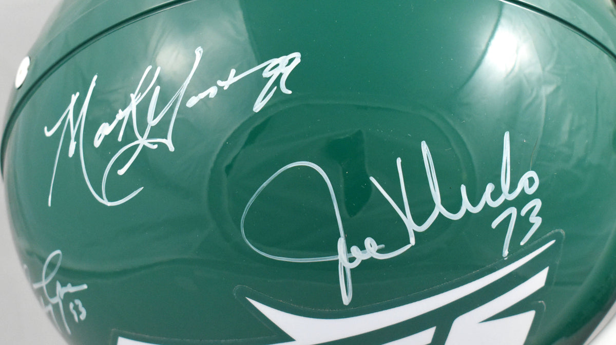 Sack Exchange Autographed New York Jets F/S Authentic Helmet - JSA W