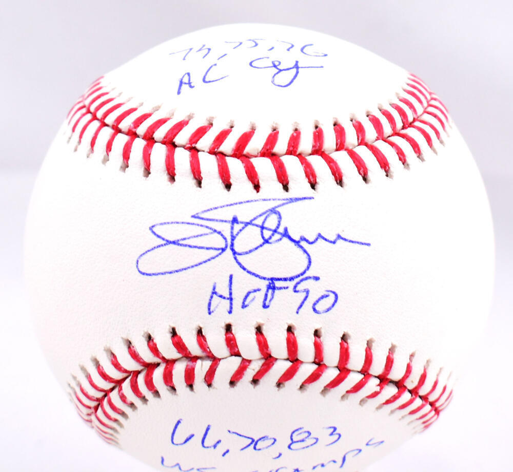 Jim Palmer Autographed Rawlings OML Baseball w/3 Inscriptions- Beckett W Holo