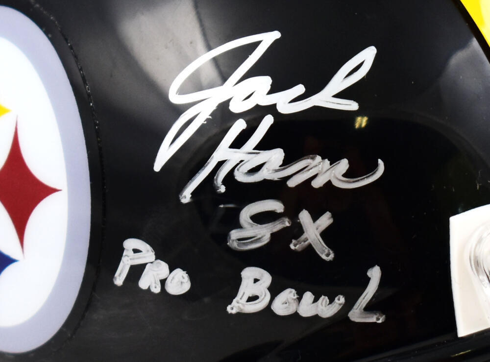 Ham Lambert Russell Autographed Pittsburgh Steelers Mini Helmet-Beckett W Holo