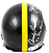 Ham Lambert Russell Autographed Pittsburgh Steelers Mini Helmet-Beckett W Holo