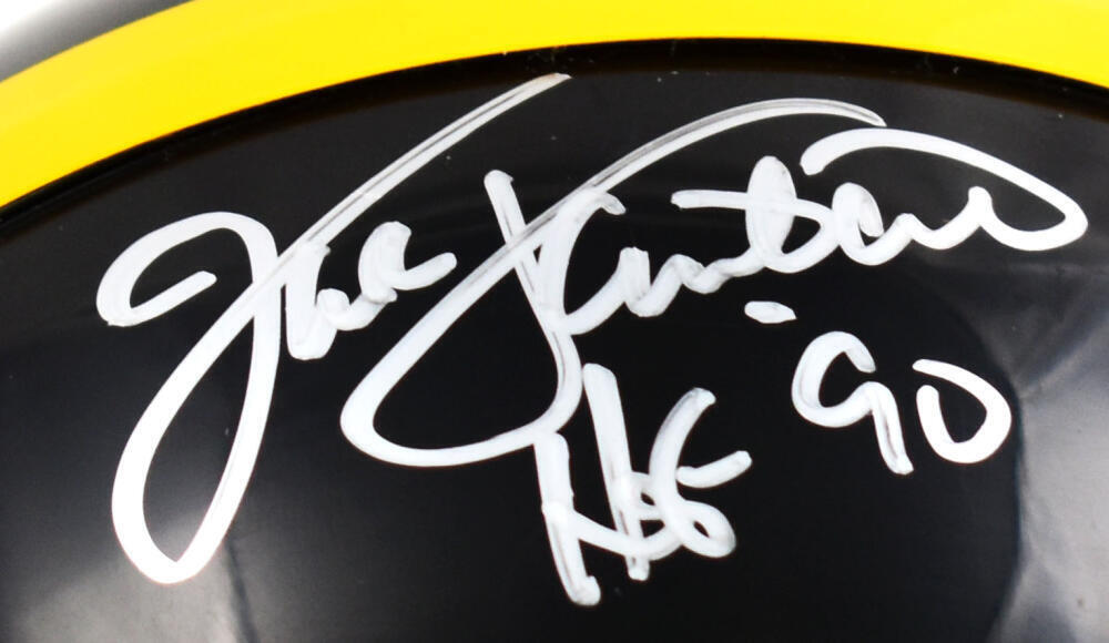 Ham Lambert Russell Autographed Pittsburgh Steelers Mini Helmet-Beckett W Holo