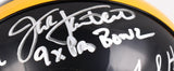 Ham Lambert Russell Autographed Steelers 63-76 Mini Helmet-Beckett W Hologram