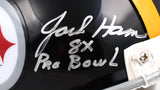 Ham Lambert Russell Autographed Steelers 63-76 Mini Helmet-Beckett W Hologram