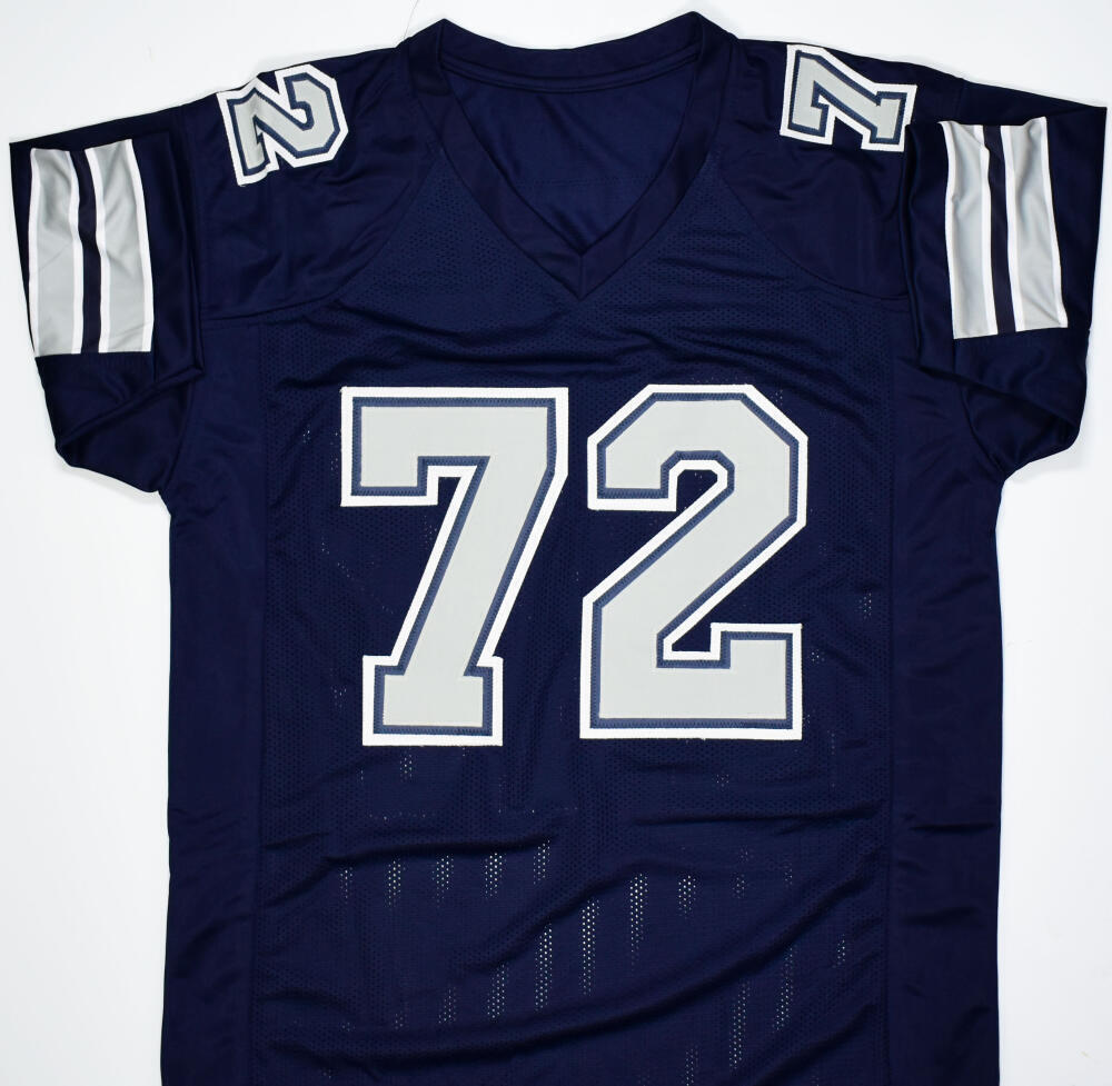 Ed "Too Tall" Jones Signed Blue Pro Style Jersey w/America's Team- BAW Hologram