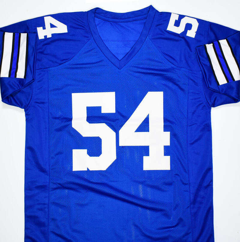Randy White Autographed Blue Pro Style Jersey w/HOF- Beckett W Hologram *Black