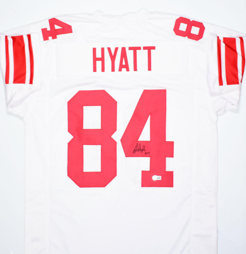 Jalin Hyatt Autographed White Pro Style Jersey- Beckett W Hologram *Black