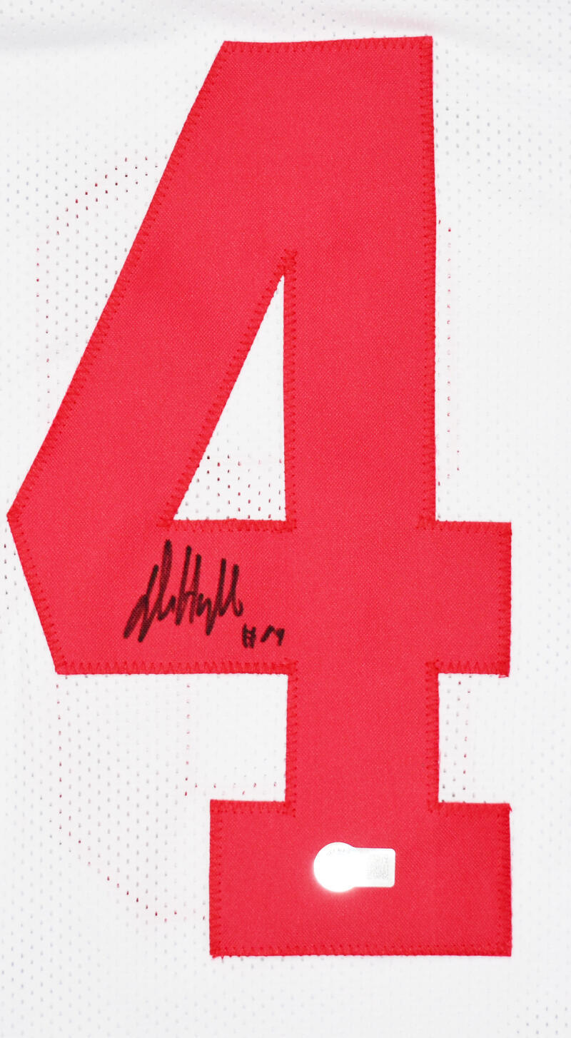 Jalin Hyatt Autographed White Pro Style Jersey- Beckett W Hologram *Black