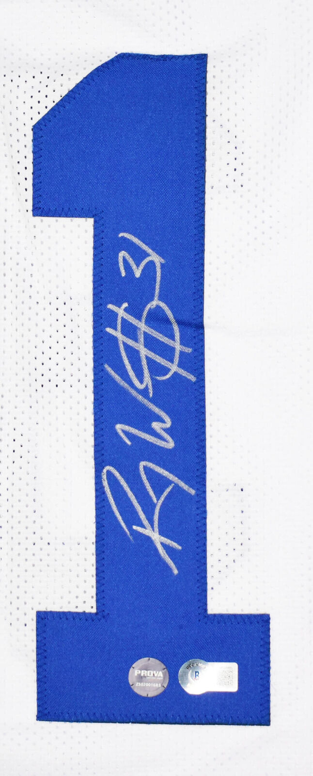 Roy Williams Autographed White Pro Style Jersey - Beckett W Hologram *Silver