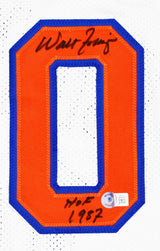 Walt Frazier Autographed White Pro Style Jersey w/HOF -Beckett W Hologram *Black