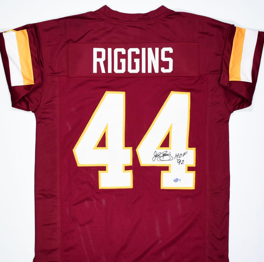 John Riggins Autographed Maroon Pro Style Jersey w/ HOF- Beckett W Hologram