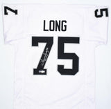 Howie Long Autographed White Pro Style Jersey- Beckett W Hologram *Silver