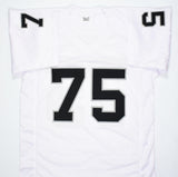 Howie Long Autographed White Pro Style Jersey- Beckett W Hologram *Silver
