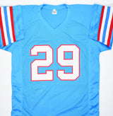Kenny Houston Autographed Blue Pro Style Jersey w/HOF- Prova *Black