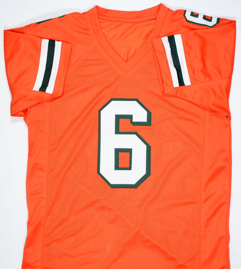 Santana Moss Autographed Orange College Style Jersey w/ 2000 OPOY -BeckettW Holo