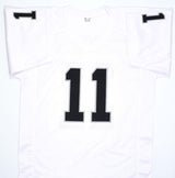 Sebastian Janikowski Autographed White Pro Style Jersey- Beckett W Hologram *R1